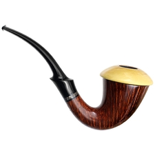 Tom Eltang Smooth Calabash with Boxwood and Horn (Snail)