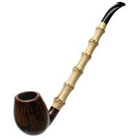 Tom Eltang Smooth Bent Egg Churchwarden with Bamboo