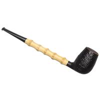 Tom Eltang Sandblasted Pencil Shank Billiard with Bamboo