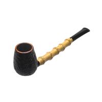 Tom Eltang Sandblasted Pencil Shank Billiard with Bamboo