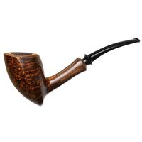 Tom Eltang Smooth Elephant s Foot with Horn Tobacco Pipe