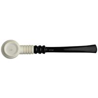IMP Meerschaum Smooth Bent Billiard Churchwarden (with Case)