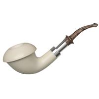 IMP Meerschaum Smooth Calabash with Silver (with Case)