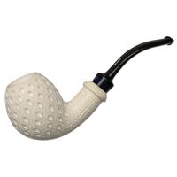 IMP Meerschaum Lattice Bent Egg (with Case)