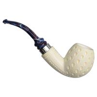 IMP Meerschaum Lattice Bent Egg with Silver (with Case)