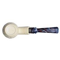 IMP Meerschaum Lattice Bent Egg with Silver (with Case)