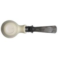 IMP Meerschaum Smooth Volcano with Silver (with Case and Churchwarden Stem)
