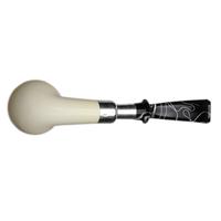IMP Meerschaum Smooth Bent Apple with Silver (with Pocket Case)