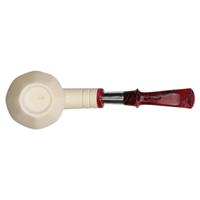 IMP Meerschaum Smooth Paneled Rhodesian with Silver (with Case)