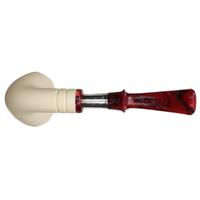 IMP Meerschaum Smooth Paneled Rhodesian with Silver (with Case)