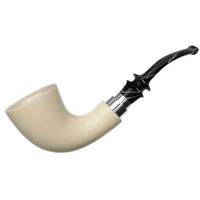 IMP Meerschaum Smooth Bent Dublin with Silver (with Case)