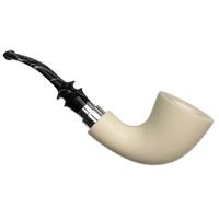 IMP Meerschaum Smooth Bent Dublin with Silver (with Case)