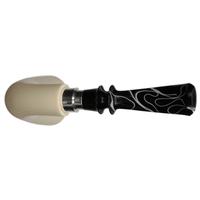 IMP Meerschaum Smooth Bent Dublin with Silver (with Case)
