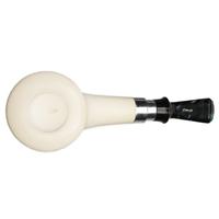IMP Meerschaum Smooth Horn with Silver (with Case and Churchwarden Stem)