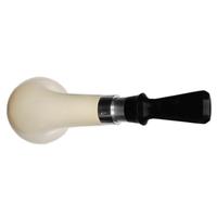 IMP Meerschaum Smooth Horn with Silver (with Case and Churchwarden Stem)