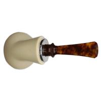 IMP Meerschaum Spot Carved Reverse Calabash Tomato with Silver (with Pocket Case)