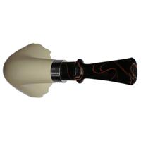 IMP Meerschaum Smooth Horn with Silver (with Case and Churchwarden Stem)