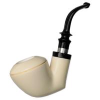IMP Meerschaum Smooth Bent Dublin with Silver (with Case)