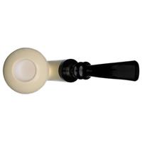 IMP Meerschaum Smooth Bent Dublin with Silver (with Case)