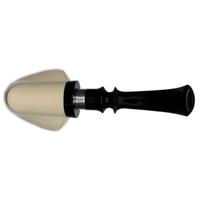 IMP Meerschaum Smooth Bent Dublin with Silver (with Case)