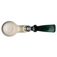IMP Meerschaum Smooth Bent Egg with Silver (with Case)