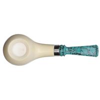 IMP Meerschaum Smooth Bent Apple with Silver (with Case)