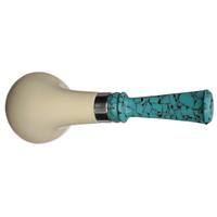 IMP Meerschaum Smooth Bent Apple with Silver (with Case)