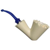 IMP Meerschaum Smooth Bent Dublin with Silver (with Case)