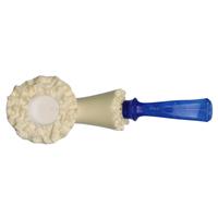 IMP Meerschaum Smooth Bent Dublin with Silver (with Case)