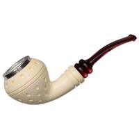 IMP Meerschaum Lattice Rhodesian with Silver (with Case)