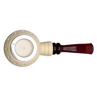 IMP Meerschaum Lattice Rhodesian with Silver (with Case)