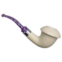 IMP Meerschaum Smooth Calabash with Silver (with Case)