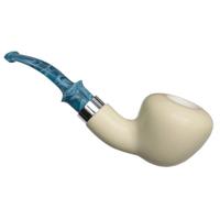 IMP Meerschaum Smooth Acorn with Silver (with Case and Churchwarden Stem)