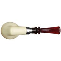 IMP Meerschaum Smooth Bent Apple with Silver (with Case)