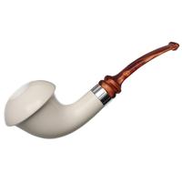 IMP Meerschaum Smooth Calabash with Silver (with Case)