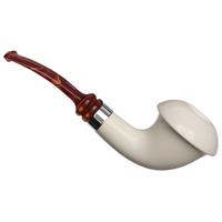 IMP Meerschaum Smooth Calabash with Silver (with Case)