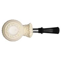 IMP Meerschaum Partially Rusticated Rhodesian with Silver (with Case)