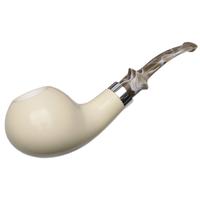 IMP Meerschaum Smooth Tomato with Silver (with Case)