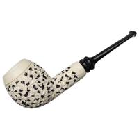 IMP Meerschaum Partially Rusticated Apple (with Case)