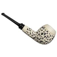 IMP Meerschaum Partially Rusticated Apple (with Case)
