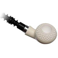 IMP Meerschaum Partially Rusticated Churchwarden with Silver (with Case)
