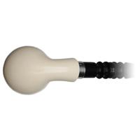 IMP Meerschaum Partially Rusticated Churchwarden with Silver (with Case)