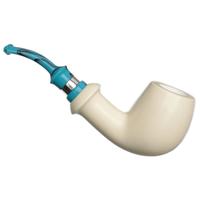 IMP Meerschaum Smooth Bent Billiard with Silver (with Case)
