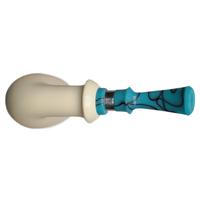 IMP Meerschaum Smooth Bent Billiard with Silver (with Case)
