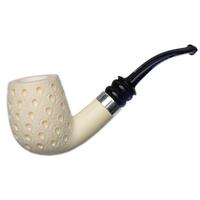 IMP Meerschaum Lattice Bent Billiard with Silver (with Case)