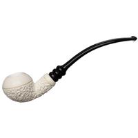 IMP Meerschaum Partiallly Rusticated Rhodesian (with Churchwarden Stem and Case)