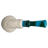 IMP Meerschaum Partiallly Rusticated Rhodesian (with Churchwarden Stem and Case)