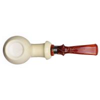 IMP Meerschaum Smooth Bent Egg with Silver (with Case)