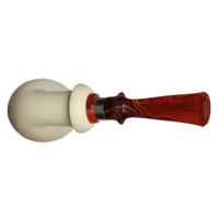 IMP Meerschaum Smooth Bent Egg with Silver (with Case)