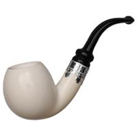 IMP Meerschaum Smooth Bent Apple with Silver (with Case)
